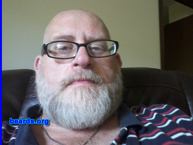 Randy S.
Bearded since: 2013.

Comments:
Why did I grow my beard? I have always had a close-cropped beard but in January, I decided to grow a fuller beard.

How do I feel about my beard? I love my beard.
Keywords: full_beard