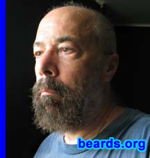 Tom
Bearded since: 1970. I am a dedicated, permanent beard grower.

Comments:
I grew my beard because I was naked with out it. It's my best feature. 
Keywords: goatee_mustache