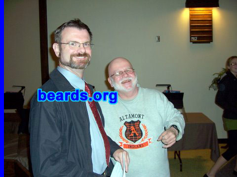 Tony K.
Bearded since: 1985.  I am a dedicated, permanent beard grower.

Comments:
I grew a beard because I wanted to.

How do I feel about my beard? I like it and lately I have been experimenting. I tried a mutton chop look. I don't know. I may try for a goatee. I might not take any action on the goatee. One spot on the left side of my chin has been giving me fits. The right side of my chin does not give me this "feel". Perhaps something out there in the beard universe can help.
Keywords: full_beard