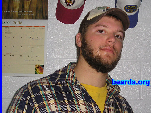 David Carnes
Bearded since: 2005.  I am an occasional or seasonal beard grower.

Comments:
I grew my beard to support man month at school and for the weather.
I miss it when it's not there.
Keywords: full_beard