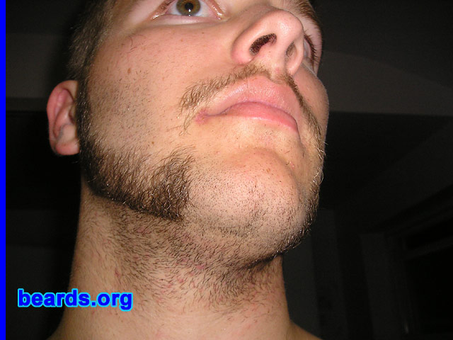 David Carnes
Bearded since: 2005.  I am an occasional or seasonal beard grower.

Comments:
I grew my beard to support man month at school and for the weather.
I miss it when it's not there.
[mutton chops style pictured here -- ed.]
Keywords: mutton_chops