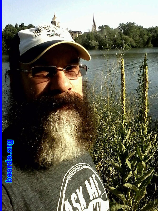 Felix A.
Bearded since: 1971. I am a dedicated, permanent beard grower.

Comments:
I've been mesmerized by long beards ever since I was five years old and I noticed the beards of the Smith Brothers on the cough drops my dad gave me for a sore throat.

How do I feel about my beard? I am in the process of growing a "big" beard, seven months now. It is amazing me of how lush and full it is getting. For beard lovers like myself, it is a very sensual thing.
Keywords: full_beard