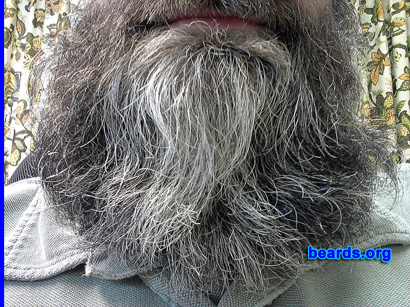 Glen F.
Bearded since: 1991. I am a dedicated, permanent beard grower.

Comments:
Why did I grow my beard? My first beard I grew in high school, because I could like no one else. Facial hair kept changing over the next decade. Then got together with my now-ex-wife and she insisted I keep growing it, which I allowed to my belly button. Then I got tired of it being demanded (I'm a bit anti-authority) so I shaved a few summers ago. Let it grow back and kept trimmed until October 2012.  Since then, I've let it go.

How do I feel about my beard? I've had a mixed relationship with it owing to a nagging ex-wife, but we are now at peace and I'm proud to grow such a great one.
Keywords: full_beard