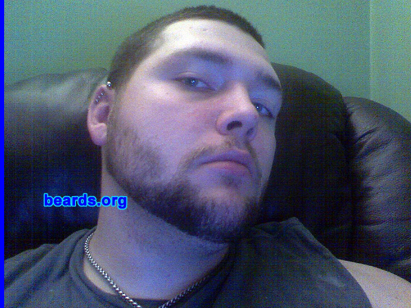 John
Bearded since: 2005.  I am a dedicated, permanent beard grower.

Comments:
I grew my beard because of a bet at first and then I just stuck with it.  This pic is at 3.5 weeks and I wanted to shave it off.  This web site encouraged me to not stop growing.

How do I feel about my beard?  Love it.  It is me.
Keywords: full_beard