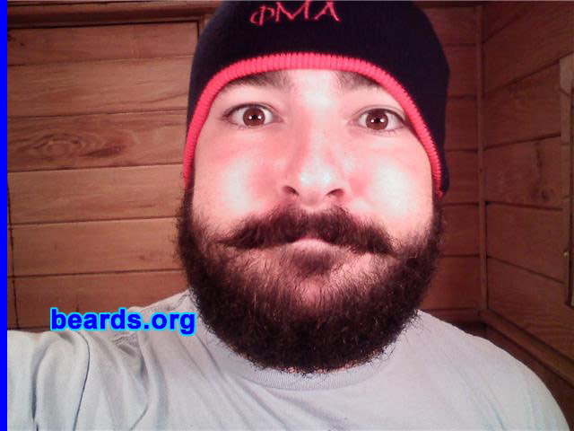 Jake L.
Bearded since: 2008.  I am a dedicated, permanent beard grower.

Comments:
Why did I grow my beard?  "How womanly it is for one who is a man to comb himself and shave himself with a razor, for the sake of fine effect, and to arrange his hair at the mirror, shave his cheeks, pluck hairs out of them, and smooth them!â€¦For God wished women to be smooth and to rejoice in their locks alone growing spontaneously, as a horse in his mane. But He adorned man like the lions, with a beard, and endowed him as an attribute of manhood, with a hairy chest -- a sign of strength and rule." -- St. Clement of Alexandria

How do I feel about my beard?  "There are two kinds of people in this world that go around beardless -- boys and women -- and I am neither one." -- Greek saying
Keywords: full_beard