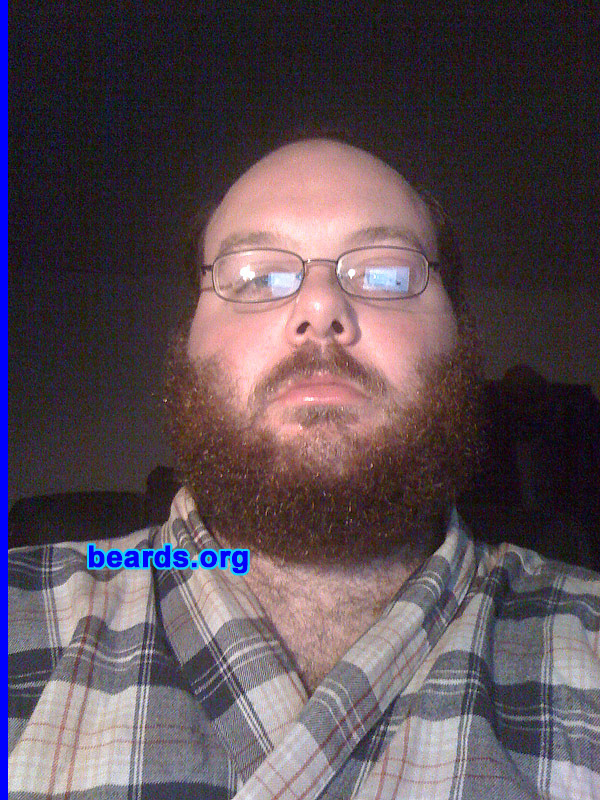Jeremy
Bearded since: age twenty (1996). I am a dedicated, permanent beard grower.

Comments
Why did I grow my beard? I've always had a close-face beard.  Am in the venture of growing a long full beard, possible Darrwin- style.

How do I feel about my beard?  My beard is great.
Keywords: full_beard