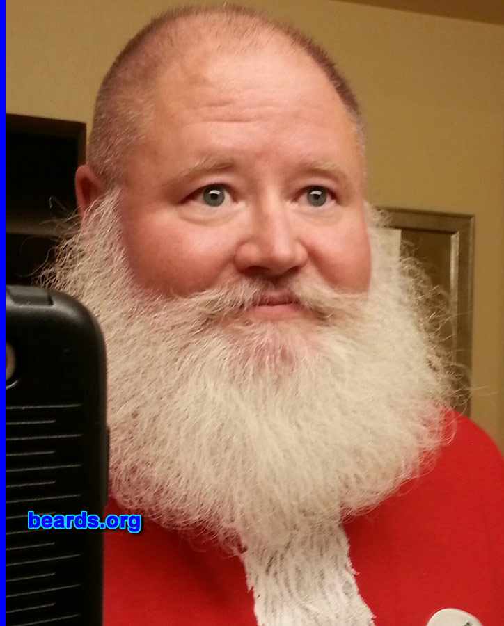 Kendall
Bearded since: 1984. I am a dedicated, permanent beard grower.

Comments:
Why did I grow my beard? I enjoy the role of Santa at Christmas.

How do I feel about my beard? I like the reaction it gets from others.
Keywords: full_beard