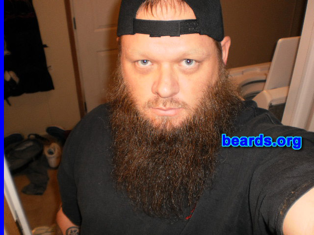 Nathan S.
Bearded since: August 2012. I am a dedicated, permanent beard grower.

Comments:
Why did I grow my beard? Started out to hit the one-year mark. Now I'll never shave it.

How do I feel about my beard? Love it.  Wife does, too.
Keywords: full_beard