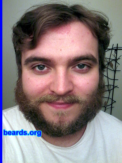 Matt H.
Bearded since: 2012.  I am an experimental beard grower.

Comments:
I grew my beard because I have a new job where I can go a beard.

How do I feel about my beard? This is my first beard and I like it!
Keywords: full_beard