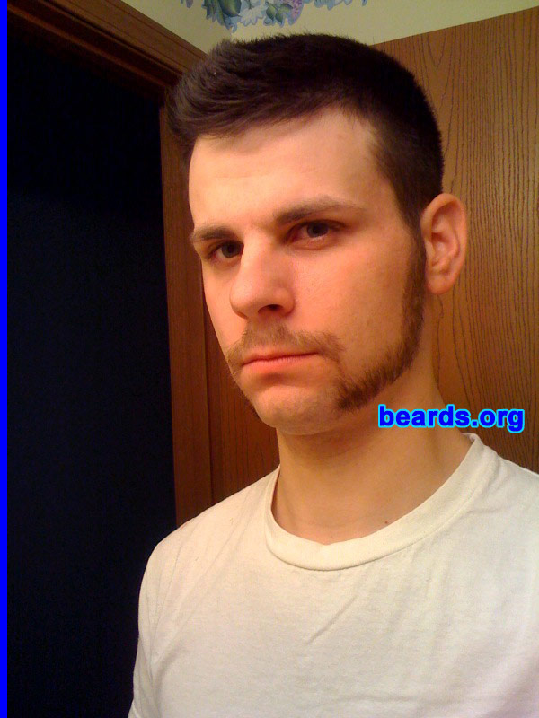 Nate S.
Bearded since: 2009.  I am an experimental beard grower.

Comments:
I grew my beard to look like an a-h*le with  FRIENDLY MUTTON CHOPS.

How do I feel about my beard?  I think it looks good, personally.
Keywords: mutton_chops
