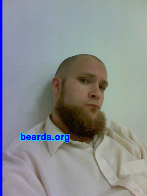 Dale G.
Bearded since: March 2008.  I am a dedicated, permanent beard grower.

Comments:
First and foremost I am a Muslim. So that played the biggest part in me growing my beard. Another compelling reason is I was sick and tired of styling my facial hair and shaving. I wanted to feel and look like a man.

How do I feel about my beard?  I love it. I love the feeling it gives me when I look at it in the mirror. I like the compliments I get from others.  A lot of people think I can pull off a beard and no one else can, which makes me feel good. Also, it has paved the way for me to become more religious.  The beard was a small stepping stone to bigger and better things.
Keywords: chin_curtain