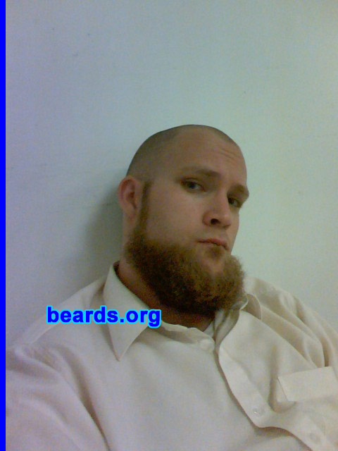 Dale G.
Bearded since: March 2008.  I am a dedicated, permanent beard grower.

Comments:
First and foremost I am a Muslim. So that played the biggest part in me growing my beard. Another compelling reason is I was sick and tired of styling my facial hair and shaving. I wanted to feel and look like a man.

How do I feel about my beard?  I love it. I love the feeling it gives me when I look at it in the mirror. I like the compliments I get from others.  A lot of people think I can pull off a beard and no one else can, which makes me feel good. Also, it has paved the way for me to become more religious.  The beard was a small stepping stone to bigger and better things.
Keywords: chin_curtain