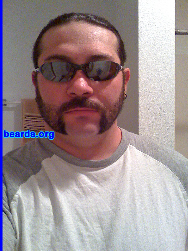 Dustin M.
Bearded since: 1998. I am a dedicated, permanent beard grower.

Comments:
I grew my beard because of razor burn. I look better with it. It's just who I am. I feel better with the beard.

How do I feel about my beard? Love it. It's just a part of who I am. 
Keywords: mutton_chops