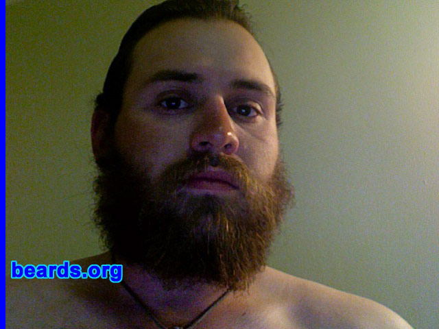 Tait
Bearded since: 2005.  I am a dedicated, permanent beard grower.

Comments:
I grew my beard because I honestly lost my razor when moving home from college. The rest is history.

How do I feel about my beard?  I wouldn't trade it for anything. Many of my friends and even my own dad have copied my beard.
Keywords: full_beard