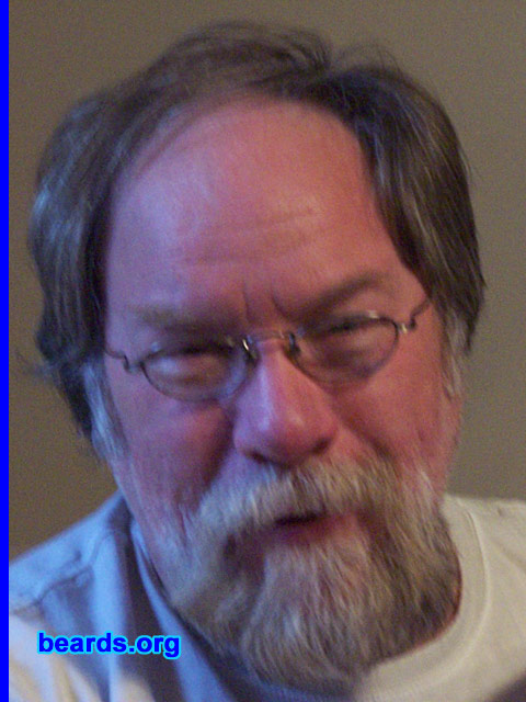 Bill
Bearded since: 1970.  I am a dedicated, permanent beard grower.

Comments:
I grew my beard for two reasons: tired of shaving and tired of the army.

How do I feel about my beard? Enjoy getting it shaped by a lovely lady.  Enjoy it shorter knowing it will grow longer and need shaping again.
Keywords: goatee_mustache