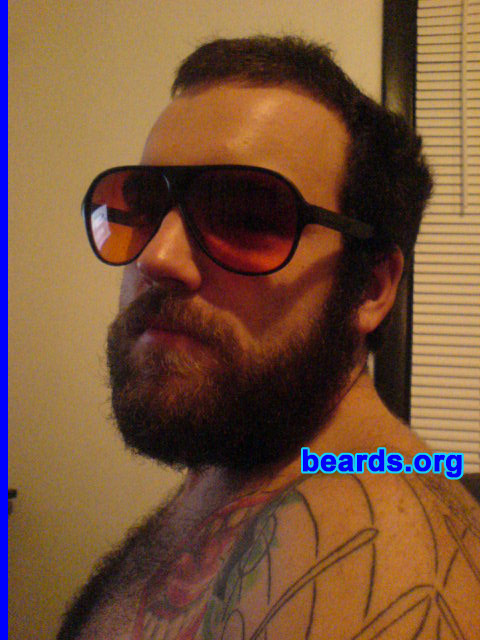 John
Bearded since: 2007.  I am an occasional or seasonal beard grower.

Comments:
I grew my beard because I like it in the winter and my old lady likes it. That, and I have an extreme hatred for shaving.

How do I feel about my beard?  It's pretty nice, but I'd like to see it longer.
Keywords: full_beard