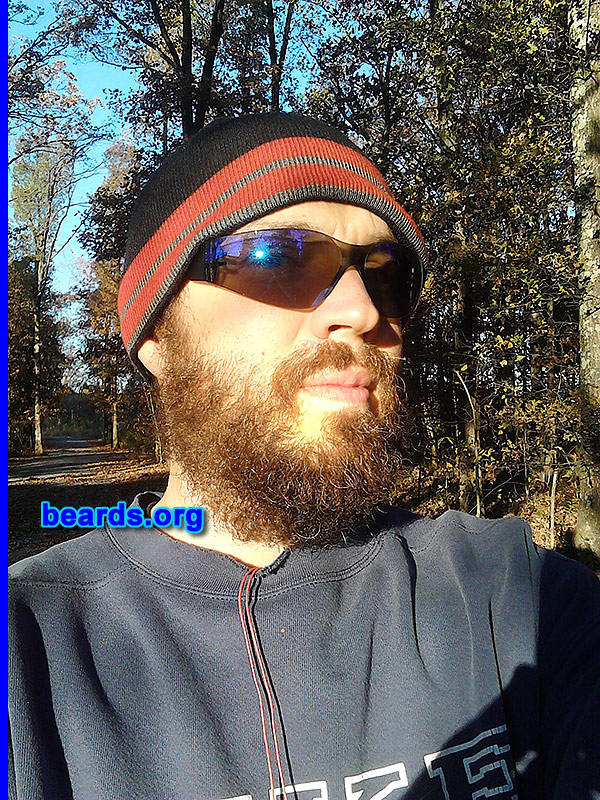 Jason E.
Bearded since: 1990s. I am an occasional or seasonal beard grower.

Comments:
Why did I grow my beard? Never had a full beard.

How do I feel about my beard? I love it!
Keywords: full_beard