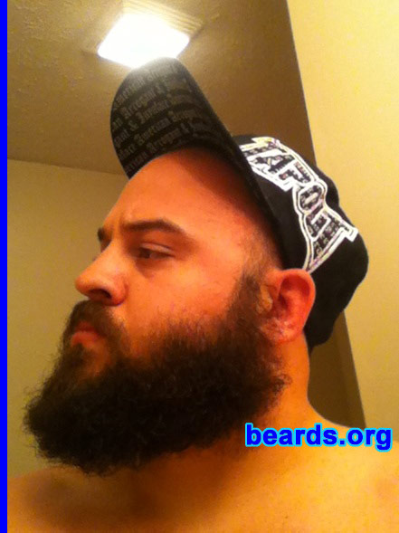 Melvin J.
Bearded since: 2012.  I am an experimental beard grower.

Comments:
Why did I grow my beard? Just got out of the Marine Corps after ten years of service and shaving and decided to grow a beard for the first time.

How do I feel about my beard? Love it!!!
Keywords: full_beard