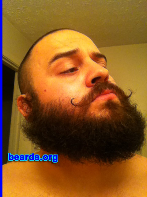 Melvin J.
Bearded since: 2012. I am an experimental beard grower.

Comments:
Why did I grow my beard? TO DO IT.

How do I feel about my beard? AWESOME.
Keywords: full_beard