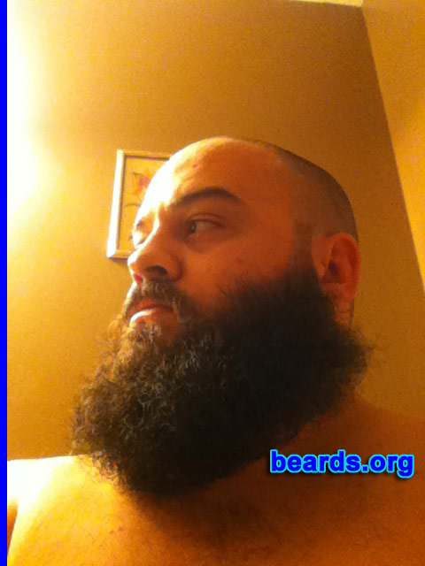 Melvin J.
Bearded since: 2012. I am an experimental beard grower.

Comments:
Why did I grow my beard? TO DO IT.

How do I feel about my beard? AWESOME.
Keywords: full_beard