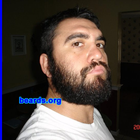 Nic C.
Bearded since: September 5, 2012. I am an occasional or seasonal beard grower.

Comments:
Why did I grow my beard? My wife stopped showing me affection. So I found a new love, beard.

How do I feel about my beard? Feel very connected. 
Keywords: full_beard