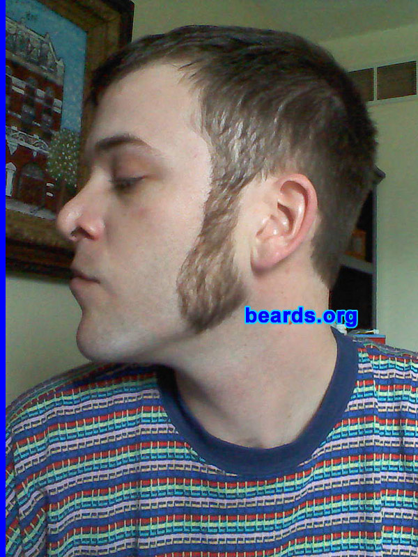 Patrick
Bearded since: 2006, on and off.  I am an occasional or seasonal beard grower.

Comments:
I grew my beard because I've always liked the look of facial hair on myself.

How do I feel about my beard?  I love it.  I like playing with my sideburns, too.
Keywords: sideburns