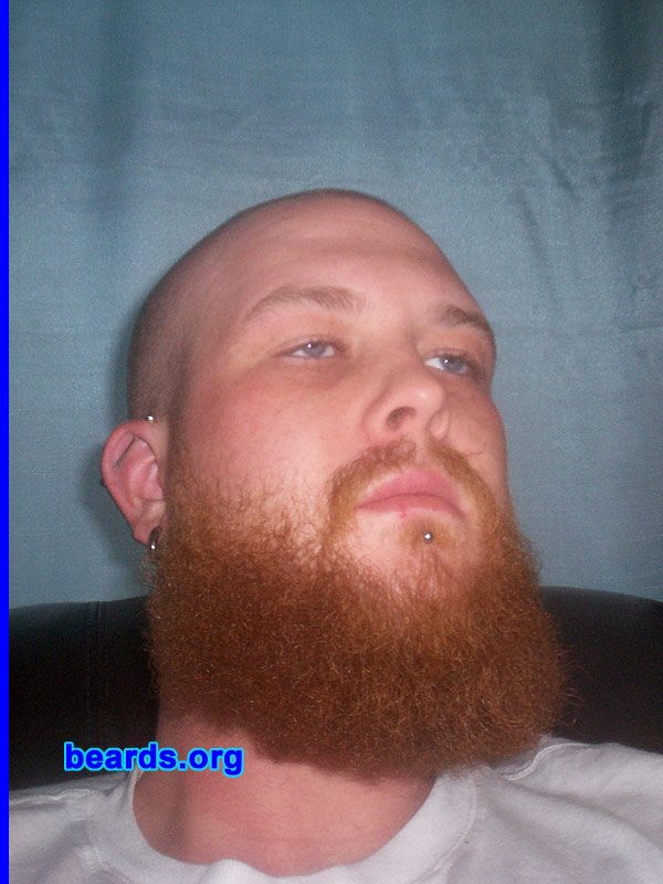 Ronnie
Bearded since: 2009.  I am an experimental beard grower.

Comments:
I grew it to see how well I like it.  I wanted to see how long I could keep it without trimming down too much and letting it get long, the longer the better. I also just wanted to see the people's reaction.

How do I feel about my beard?  I'm liking it for the most part 
Keywords: full_beard