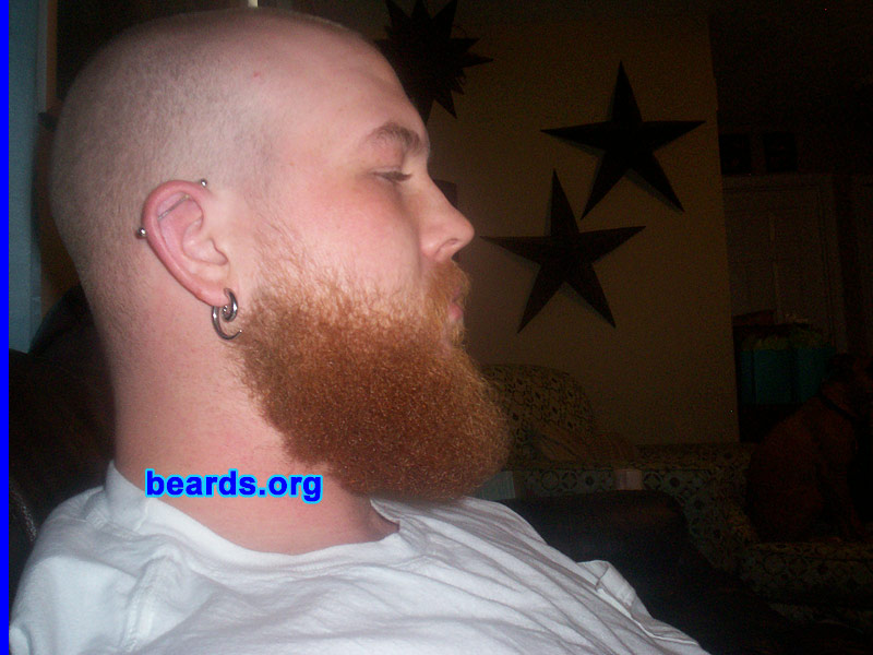 Ronnie
Bearded since: 2009.  I am an experimental beard grower.

Comments:
I grew it to see how well I like it.  I wanted to see how long I could keep it without trimming down too much and letting it get long, the longer the better. I also just wanted to see the people's reaction.

How do I feel about my beard?  I'm liking it for the most part 
Keywords: full_beard