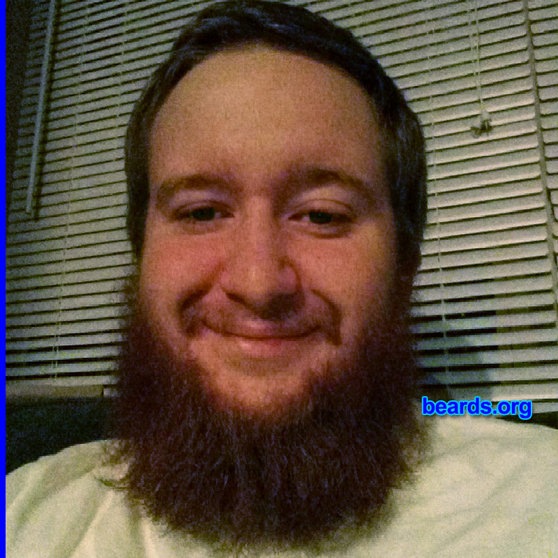 Tyler B.
Bearded since: 2013. I am a dedicated, permanent beard grower.

Comments:
Why did I grow my beard?  Because I'm a man, not a baby-faced girl.

How do I feel about my beard? I love it but I wish my mustache were fuller.
