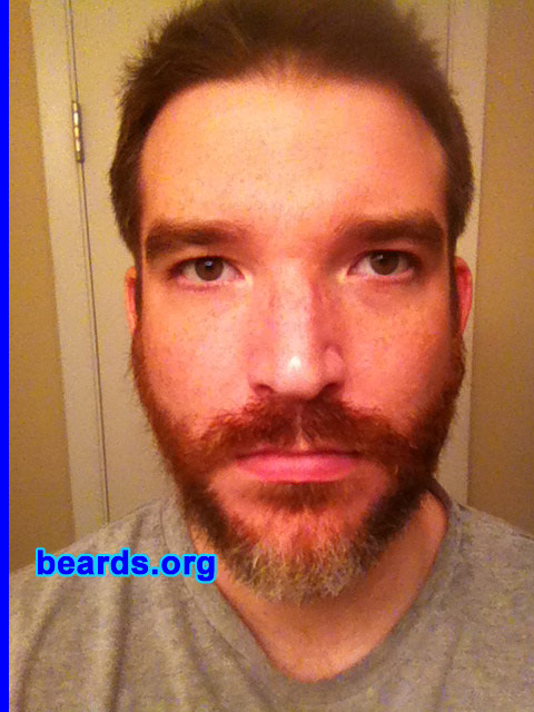 Brent I.
Bearded since: 2003. I am a dedicated, permanent beard grower.

Comments:
I feel more manly and confident with a beard, completely natural.

How do I feel about my beard? It's getting more more gray every day, but I wish it were thicker and fuller. 
Keywords: full_beard