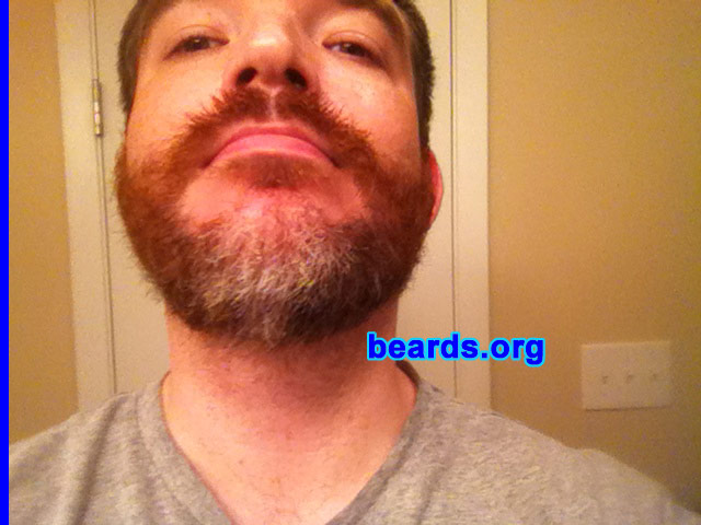 Brent I.
Bearded since: 2003. I am a dedicated, permanent beard grower.

Comments:
I feel more manly and confident with a beard, completely natural.

How do I feel about my beard? It's getting more more gray every day, but I wish it were thicker and fuller. 
Keywords: full_beard