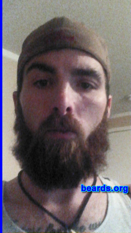 Brandon
Bearded since: 2013. I am an experimental beard grower.

Comments:
I started growing my beard in August of 2013 just to see if I could.

How do I feel about my beard? I love it and don't plan on shaving.
Keywords: full_beard