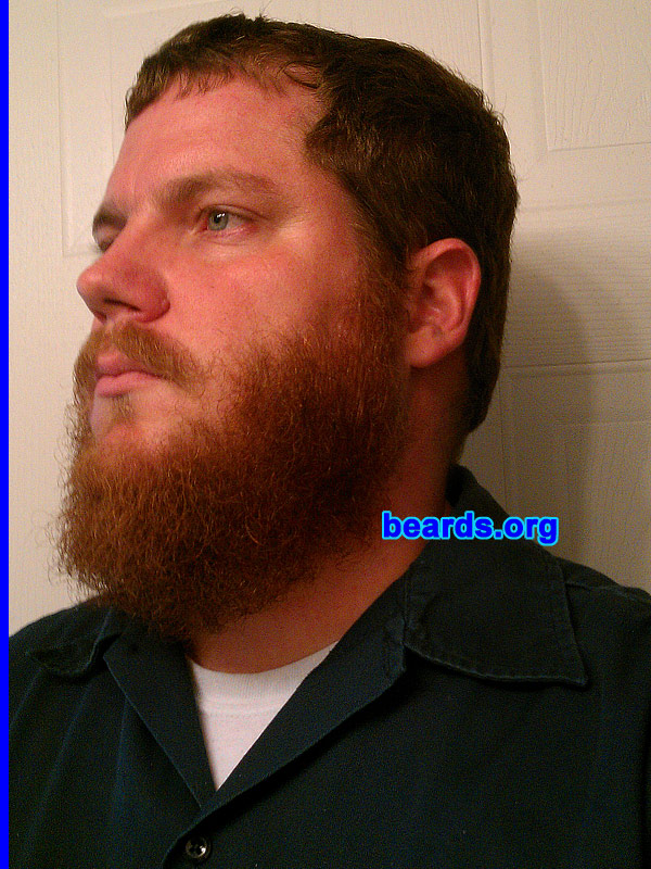 Josh K.
Bearded since: 2002. I am an experimental beard grower.

Comments:
I grew my beard because I'd never grown a full beard before, only a goatee.

How do I feel about my beard? I like it. Takes dedication. 
Keywords: full_beard
