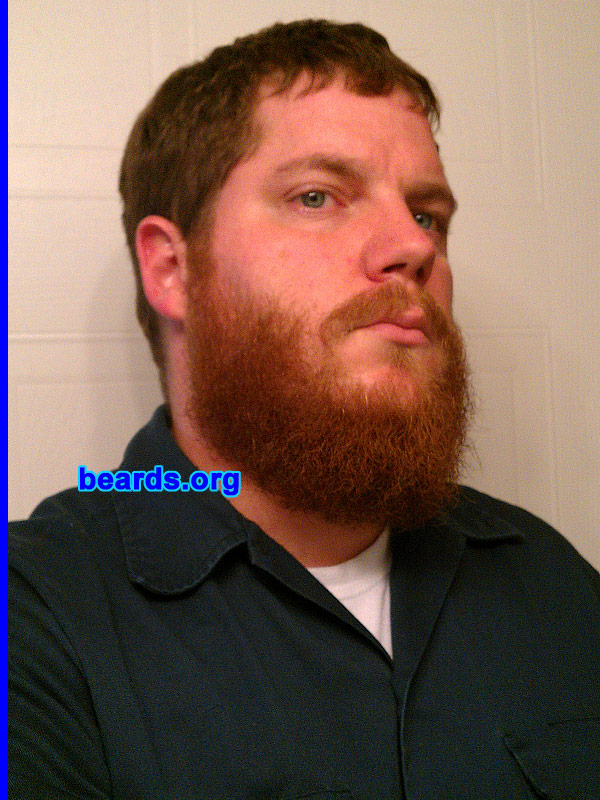 Josh K.
Bearded since: 2002. I am an experimental beard grower.

Comments:
I grew my beard because I'd never grown a full beard before, only a goatee.

How do I feel about my beard? I like it. Takes dedication. 
Keywords: full_beard