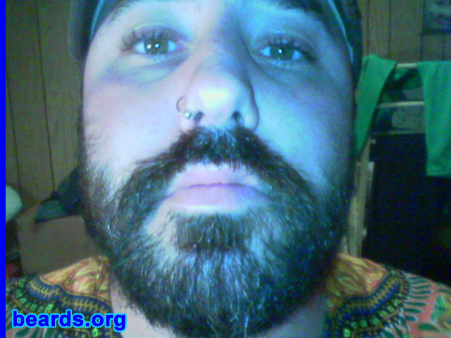 Aaron Kriner
Bearded since: 1995.  I am a dedicated, permanent beard grower.

Comments:
I just like having facial hair. I love having a beard. I just want to quit cutting it after it gets some good length. I want a long beard down at least halfway down my chest.

Pictured beard growth started on July 5, 2006.
Keywords: full_beard