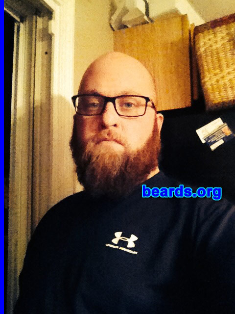 Andrew C.
Bearded since: 2003. I am a dedicated, permanent beard grower.

Comments:
Why did I grow my beard? First to cover a lack of chin, but now it's my preferred look. Women love a good beard obviously.

How do I feel about my beard?  Love it!!
Keywords: full_beard