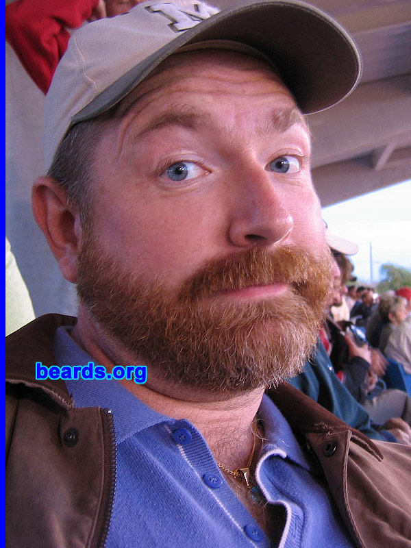 Barry L.
Bearded since: 1981. I am a dedicated, permanent beard grower.

Comments:
I grew my beard because I hated shaving and it hid my less-than-perfect jaw line.

How do I feel about my beard?  I love having one.  It feels good and others say it does, also.
Keywords: full_beard