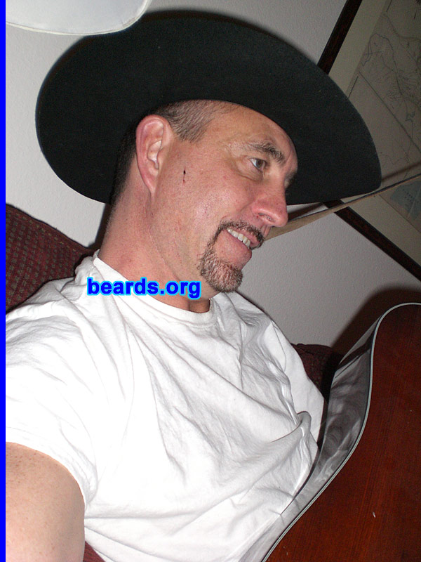 Don J.
Bearded since: 1999.  I am an experimental beard grower.

Comments:
I grew my beard because I think any man looks better with facial hair. I love the look and feel.

How do I feel about my beard?  It's great.  I often change it up.
Keywords: goatee_mustache