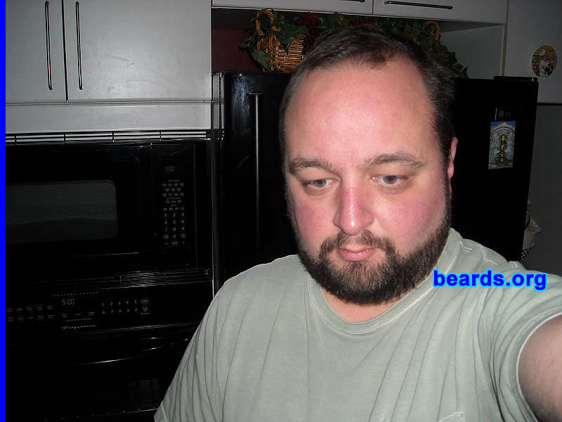David C.
Bearded since: 1998.  I am a dedicated, permanent beard grower.

Comments:
I grew my beard because razor blades just too expensive.

How do I feel about my beard? I have been called the guy with the beard.  I'm good with that.
Keywords: full_beard