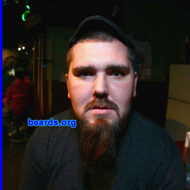 Dan
Bearded since: 2011. I am a dedicated, permanent beard grower.

Comments:
I always wanted to grow it out since I could grow a beard.

How do I feel about my beard? I love it and wouldn't change it.
Keywords: goatee_mustache