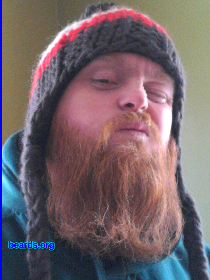 Dan S.
Bearded since: 2012. I am a dedicated, permanent beard grower.

Comments:
Why did I grow my beard? I've always had what most consider a chin strap style beard. But for the past year I've been letting it go. I don't see myself even trimming this year and hope to be able to do a freestyle competition when I get the length.

How do I feel about my beard? I love my beard. My grandfather Hank had a full beard just about his entire life and we lost him to cancer in 2013. This kind of helps me connect on the daily.
Keywords: full_beard
