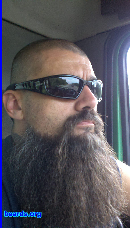 John
Bearded since: 2010. I am a dedicated, permanent beard grower.

Comments:
I grew my beard because I can. And I like it.

How do I feel about my beard? I love it.
Keywords: goatee_mustache
