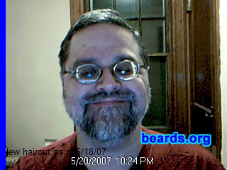 Mike C.
Bearded since: 1990.  I am a dedicated, permanent beard grower.

Comments:
I grew my beard because I like the way it looks on me and my face feels, "naked", if I don't have hair on it. 

How do I feel about my beard?  I like it, even with its faults it just feels good on my face.
Keywords: full_beard