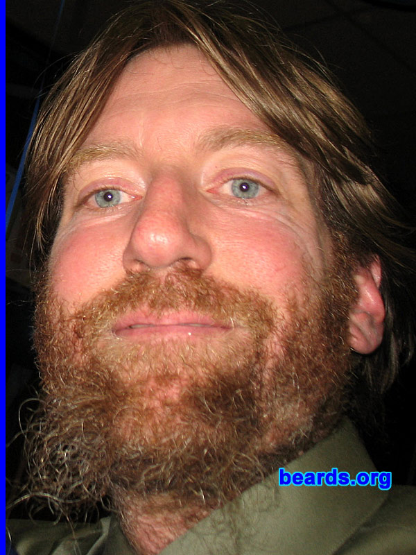Mark
Bearded since: 1986.  I am an experimental beard grower.

Comments:
I grew my beard because I get sick of shaving, plus I like to experiment with different looks.

How do I feel about my beard?  It gets plenty of comments.
Keywords: full_beard