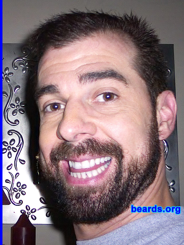 Maximillian M.
Bearded since: 1995.  I am a dedicated, permanent beard grower.

Comments:
I started growing a goatee back in 1995.  For the past two years I have gone back and forth from goatee to beard.

How do I feel about my beard?  Lucky that I am able to grow one.
Keywords: full_beard