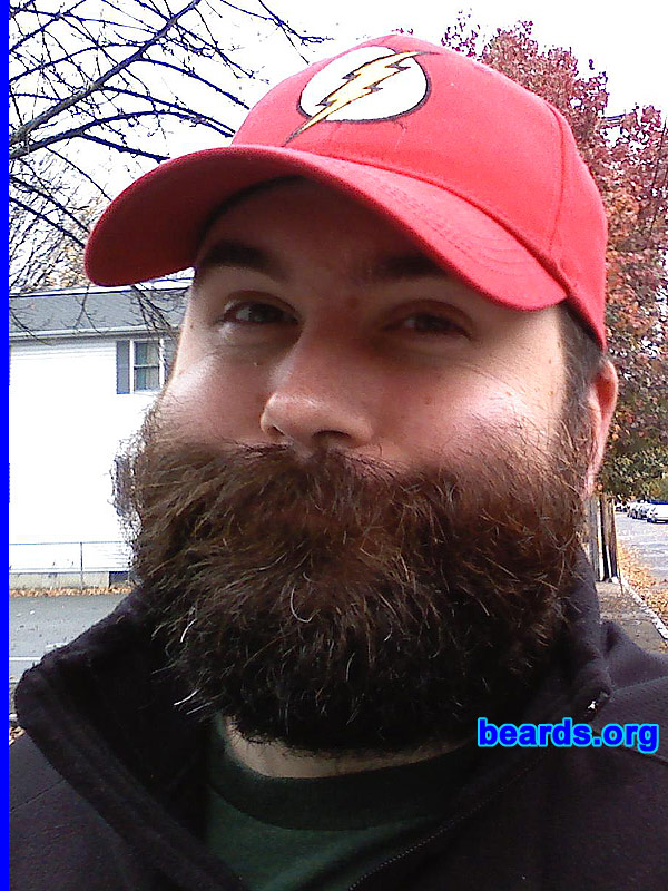 Rob
Bearded since: 1996.  I am a dedicated, permanent beard grower.

Comments:
I have been fascinated beards since I was a child. I knew one day I would grow one. Plus, I real hated shaving. It's a barbaric act.

How do I feel about my beard? I love my beard, the way it feels and the way it makes me look. It's one the best things I like about myself.
Keywords: full_beard