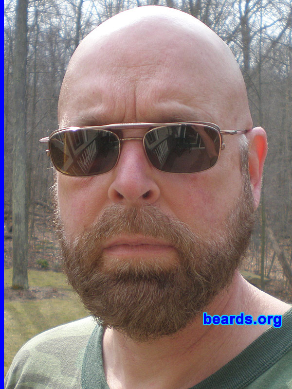 Bill
Bearded since: 2001.  I am a dedicated, permanent beard grower.

Comments:
I've always wanted to grow a beard and have sported a mustache since age twenty. I started growing a goatee in 2001 and now grow a full beard for winter.

How do I feel about my beard?  I enjoy it. The full beard keeps my face warm in winter.
Keywords: full_beard