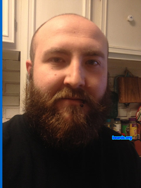 Dave H.
Bearded since: 2013. I am a dedicated, permanent beard grower.

Comments:
Why did I grow my beard? Finally allowed to due to being single! And for people's reactions! I love my beard.

How do I feel about my beard? Couldn't be happier since I finally started growing.
Keywords: full_beard