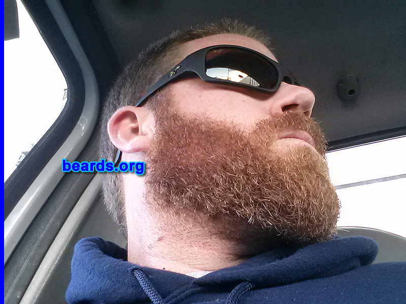 Gordon
Bearded since: 2013. I am an occasional or seasonal beard grower.

Comments:
Why did I grow my beard? I work outside.  So it keeps my face warm in the winter time.

How do I feel about my beard? I grow one every year.  Only had this one for two months but I love it.
Keywords: full_beard
