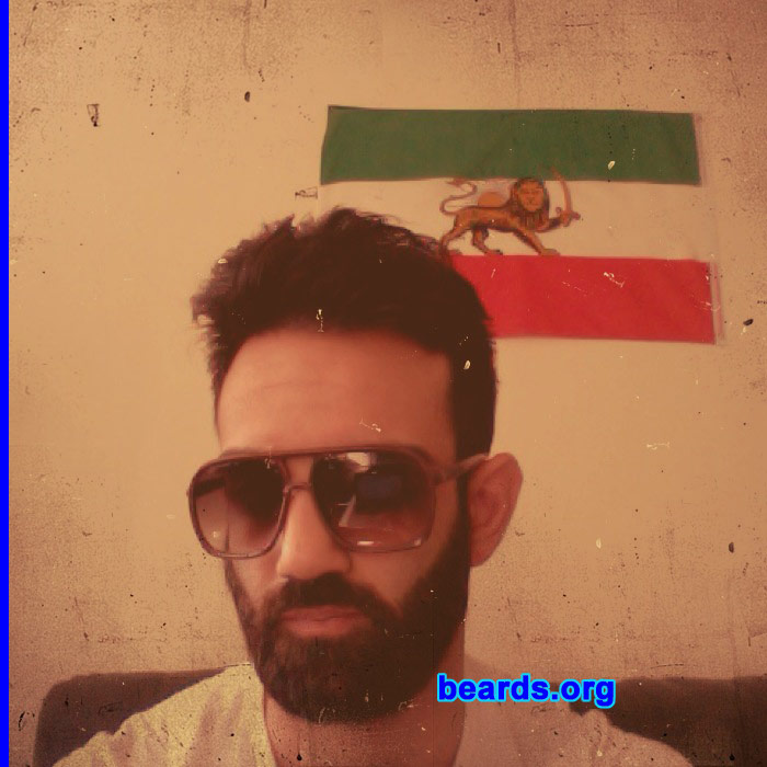 Hooman
Bearded since: Late 2011. I am an experimental beard grower.

Comments:
I grew my beard because I jst wanted to try something different.

How do I feel abuot my beard? It's really grown on me (literally). I don't foresee myself parting ways with it anytime in the near future.
Keywords: full_beard
